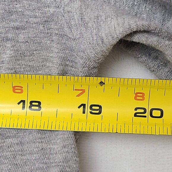 Calvin Klein Logo Box Crew Neck T-Shirt Small Heather Gray Black Stripe - Picture 7 of 8